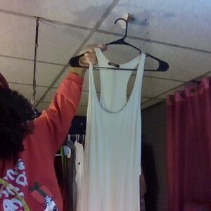 T party small with string flaw long dress